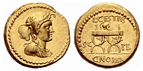 cestia roman coin aureus